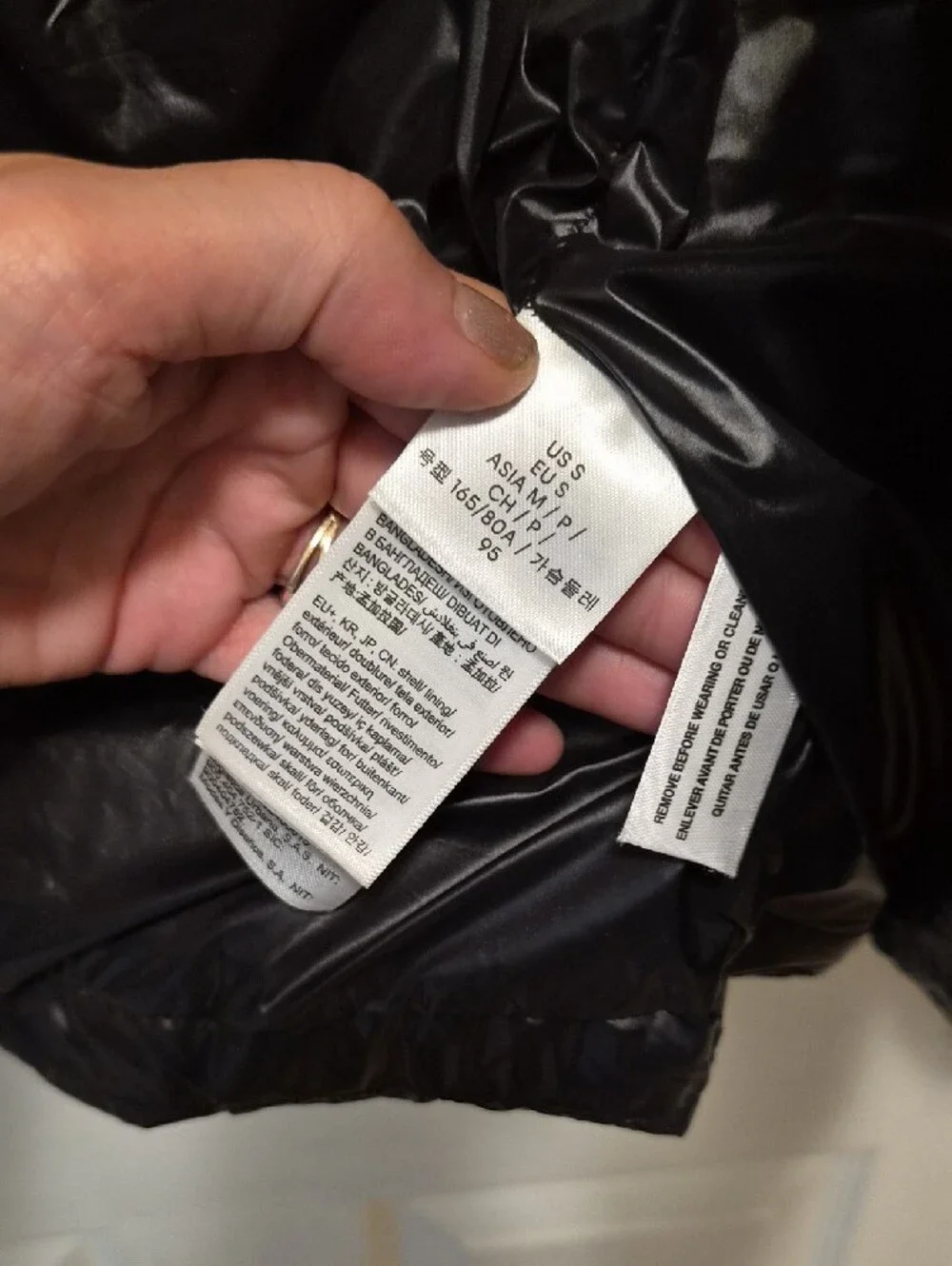 Calvin Klein Jeans Kids Black Shiny Puffer Jacket